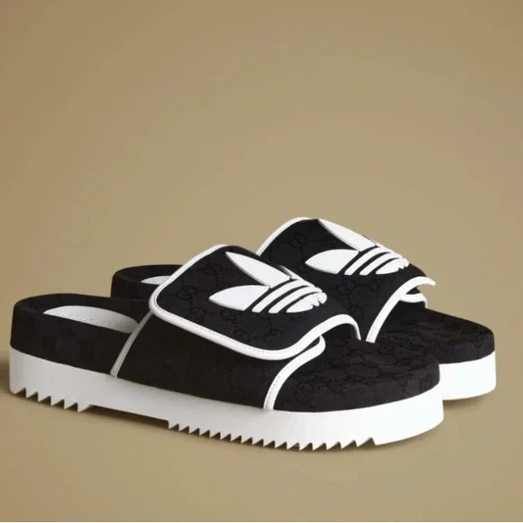 Gucci x Adidas GG Platform Sandals